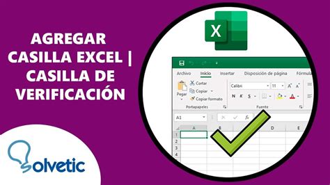 como poner check en excel|Usar casillas en Excel